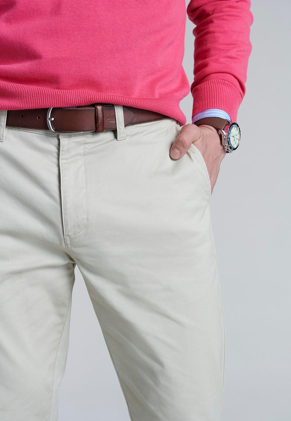 Pantalón Twill Regular L/31 Sand-2