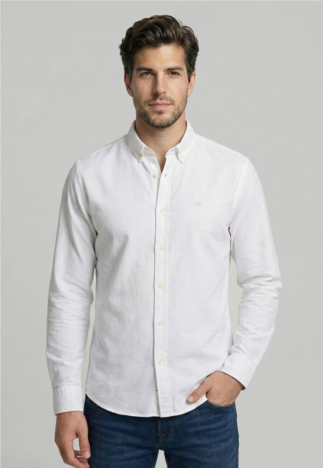 Camisa Sport Oxford White-0