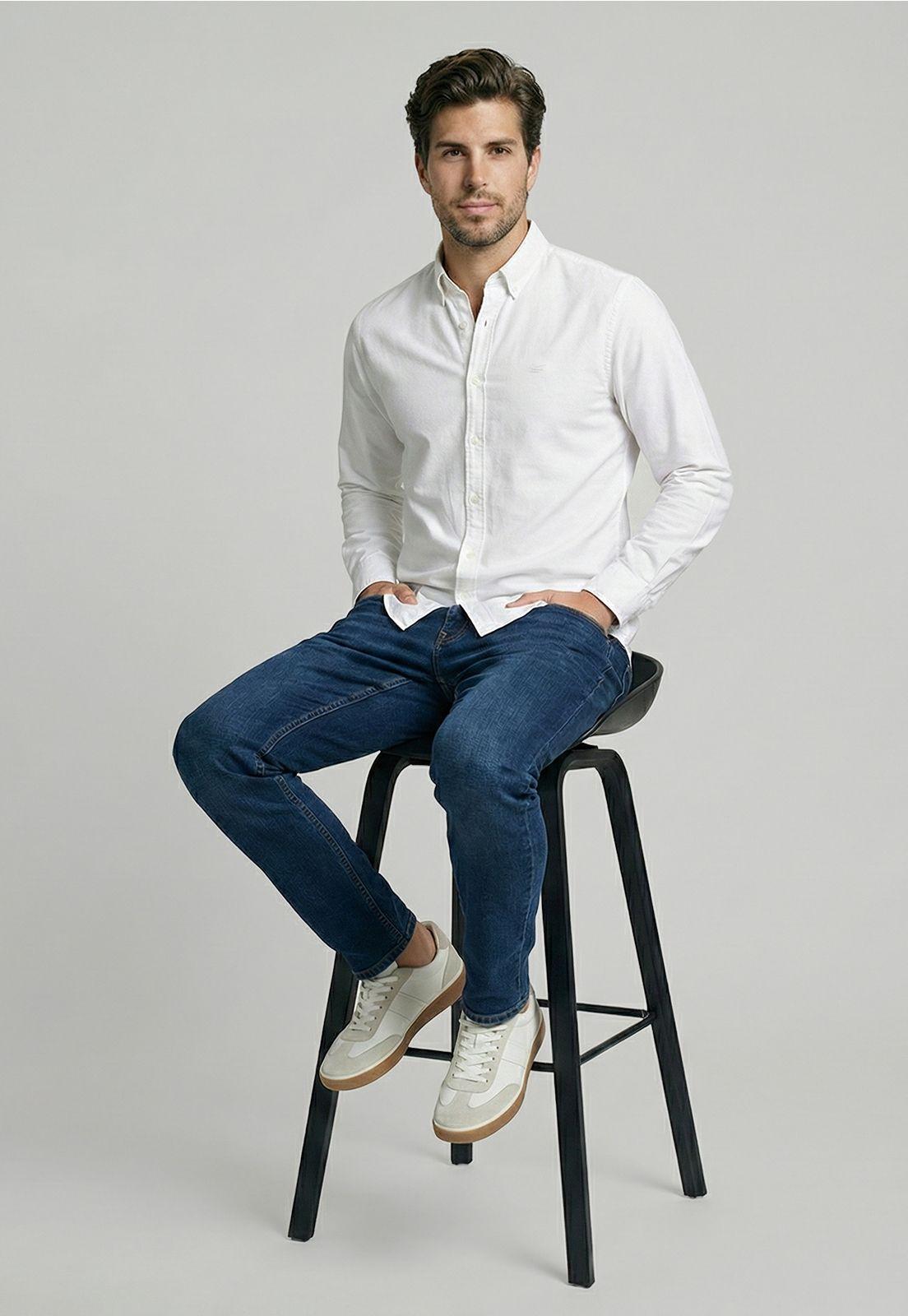 Camisa Sport Oxford White-4