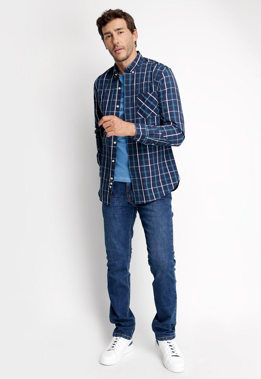 Camisa Checkered Chicago River-3