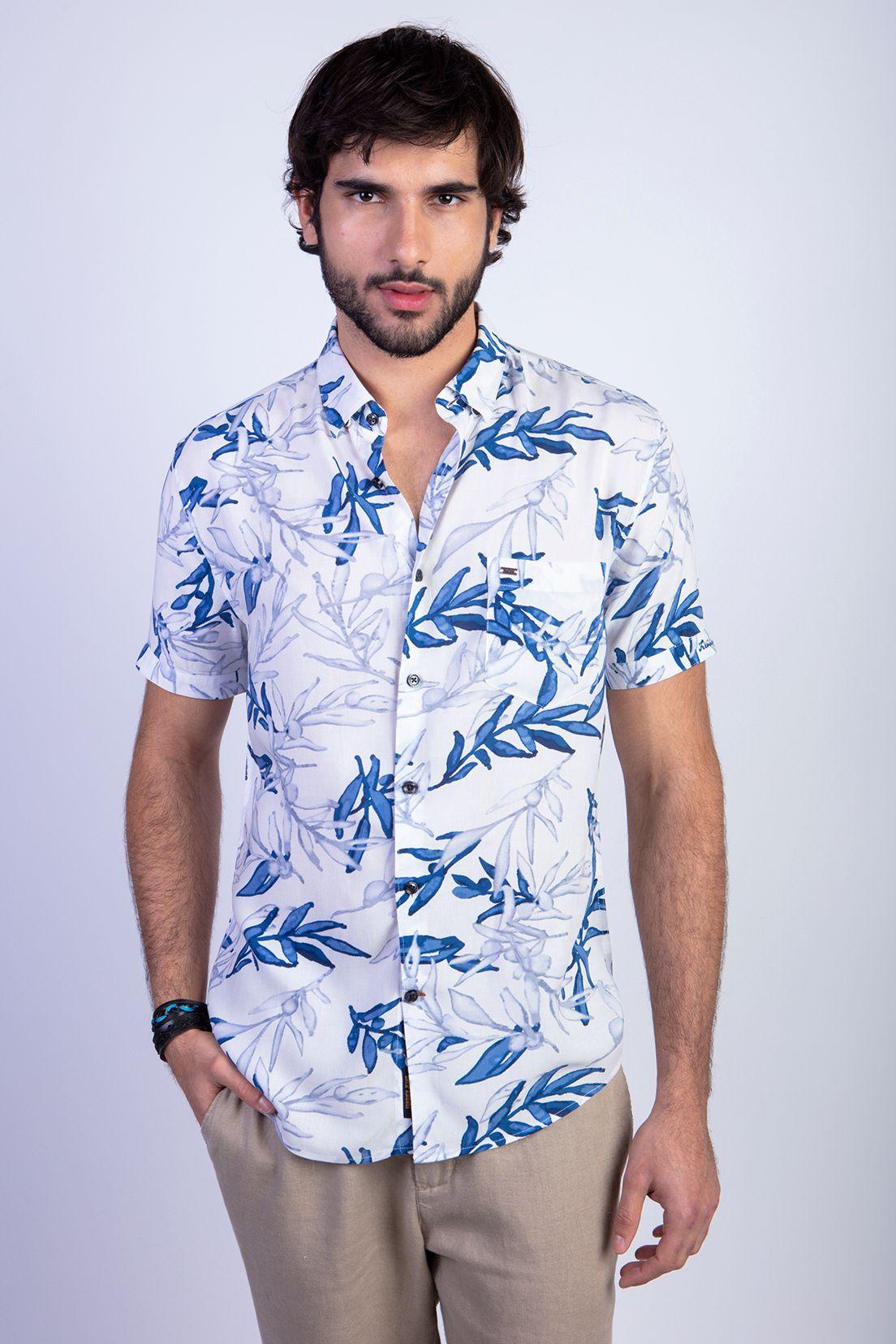 Camisa Estampada Memphis Fj Blue-0
