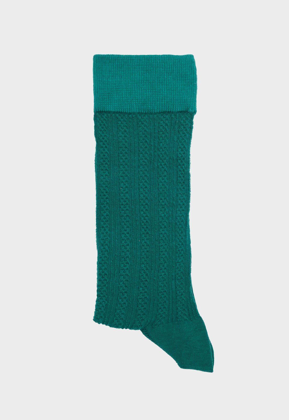 CALCETINES SIR CABLE GREEN-1