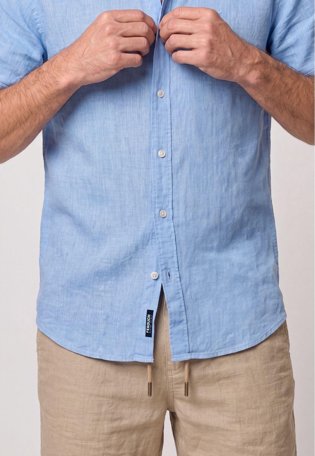 Camisa Sport Lino Atlanta Sky-3