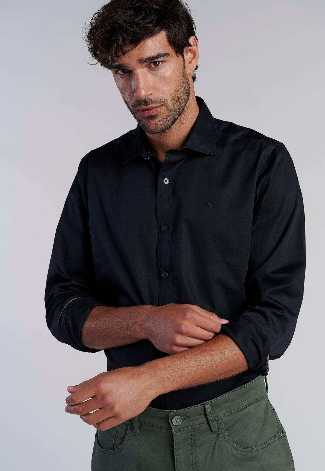 Camisa Smart Casual Dublin Black-4