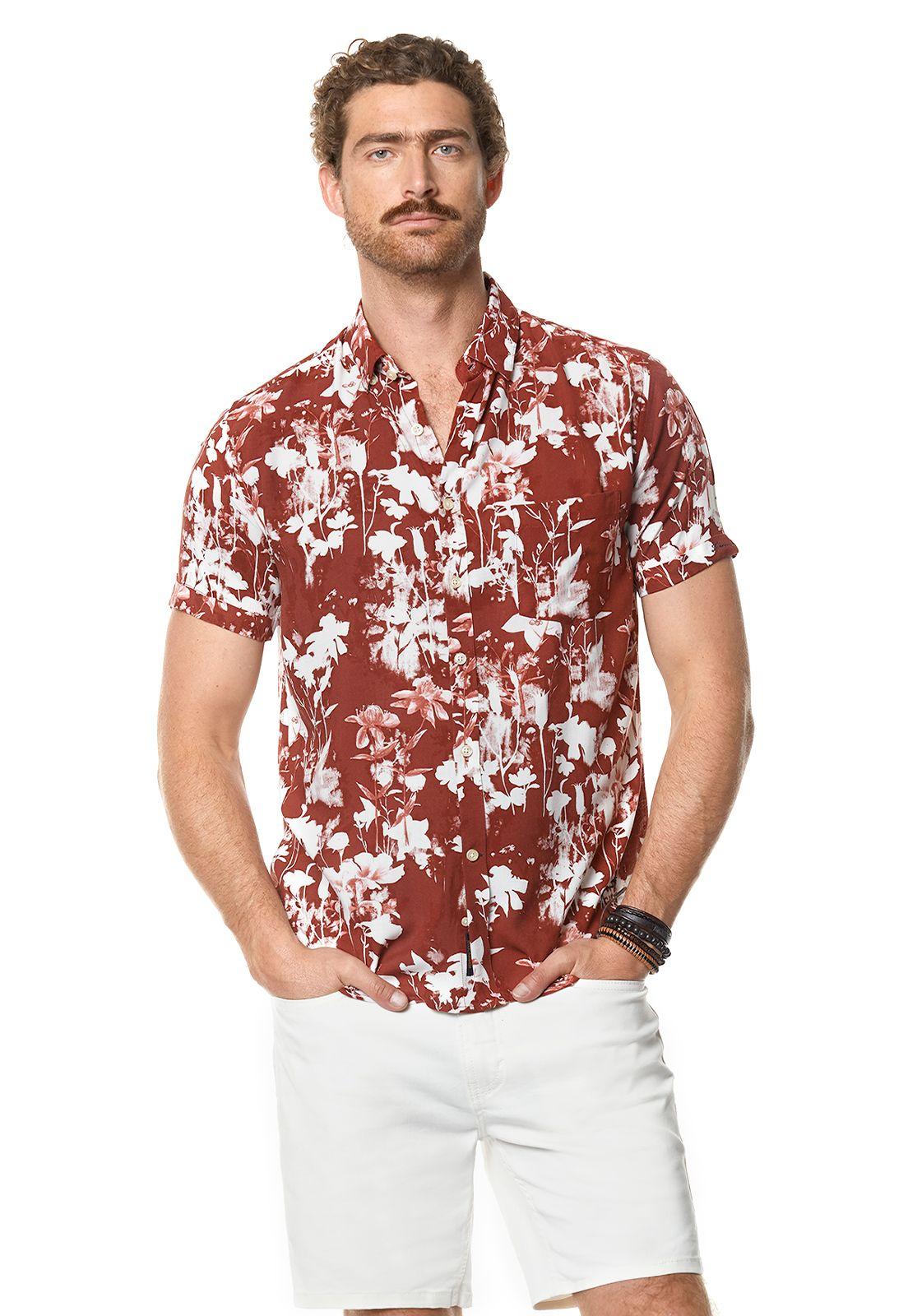 Camisa Estampada Oregon Fj Red-0