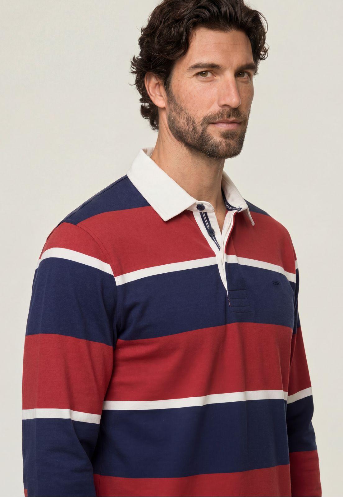 Polera Rugby Anaheim Watermelon-3