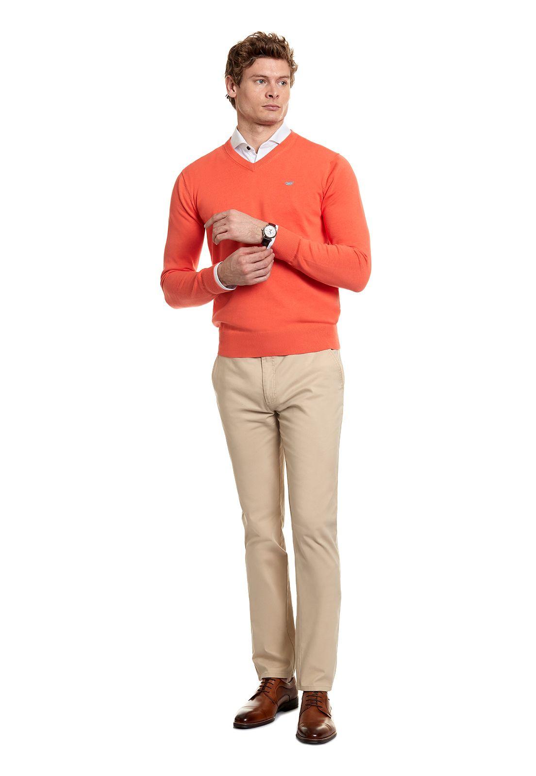 Sweater Smart Casual L/S Lt Coral-1