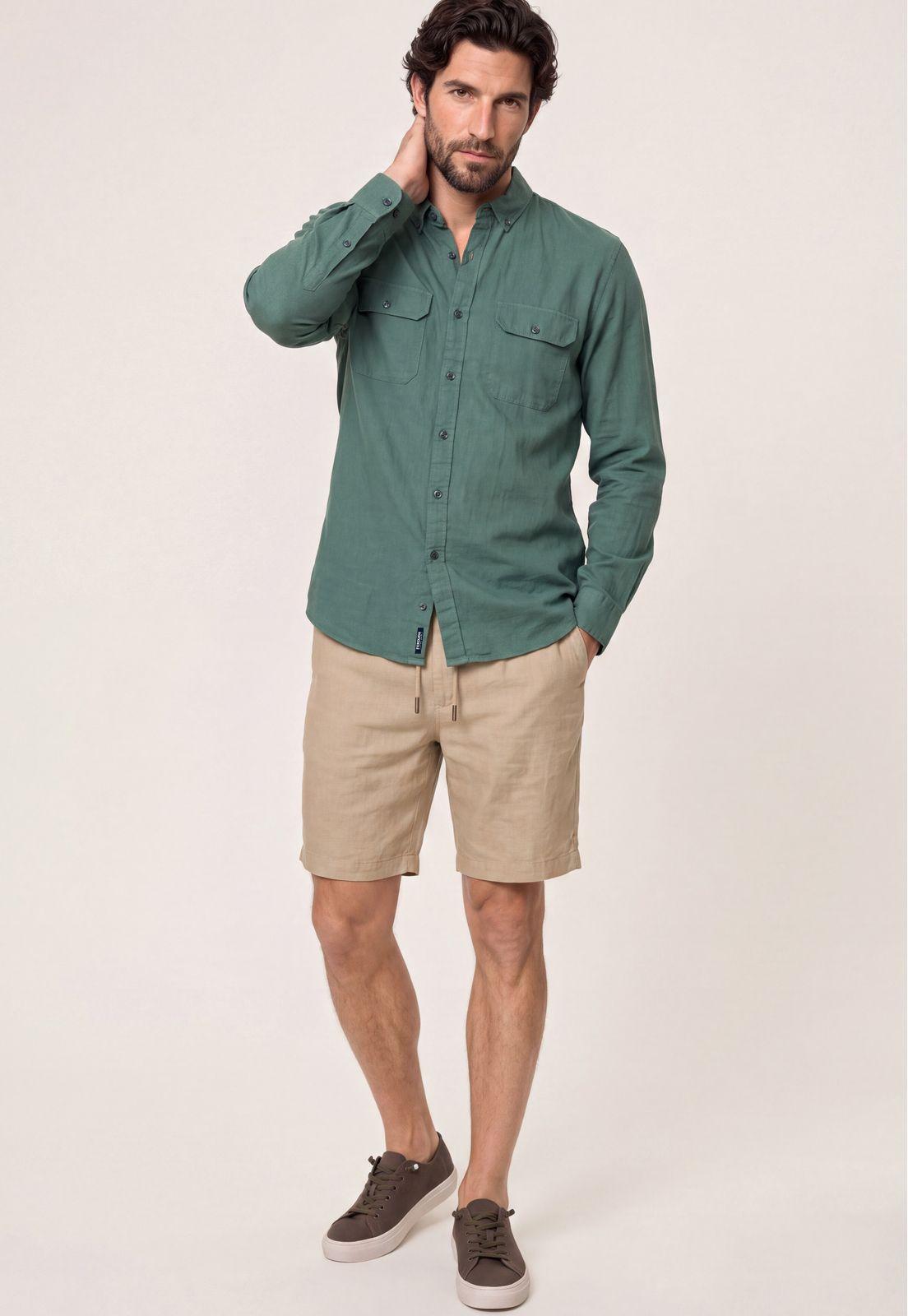 Camisa Lino Camden Dk River-1