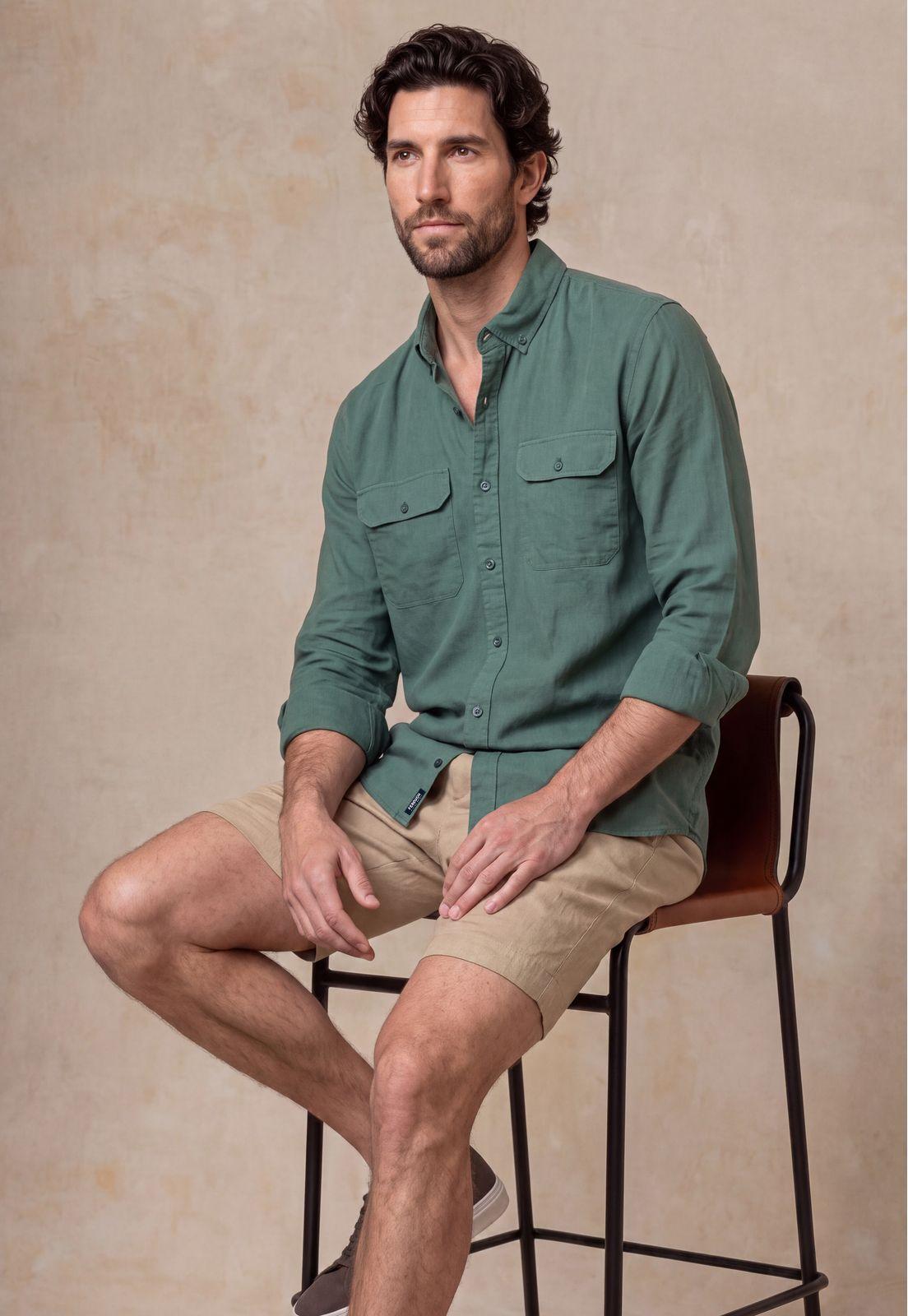 Camisa Lino Camden Dk River-4