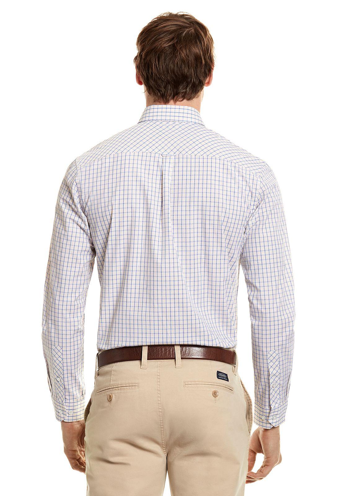 CAMISA CHECKERED DALLAS GOLD-2