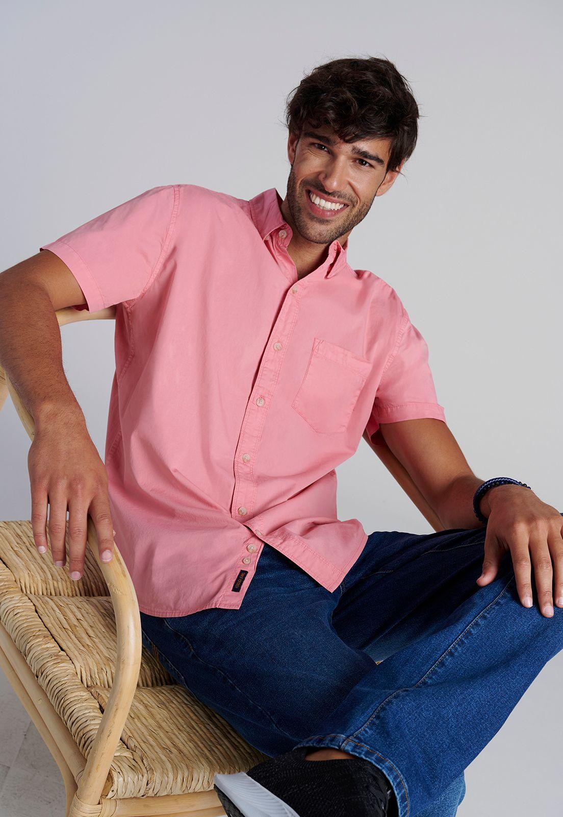 Camisa Garment Dyed Fj Coral-4