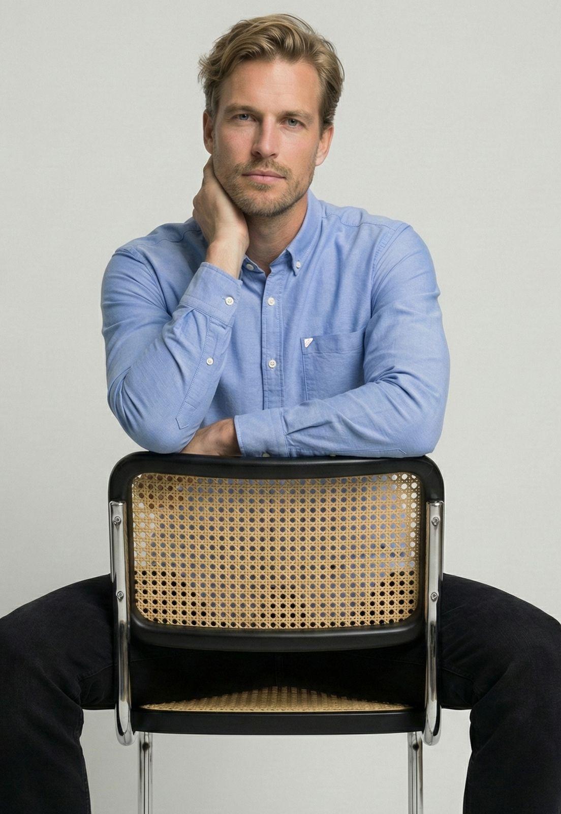 Camisa Exeter Sky Smart Down Neck-4