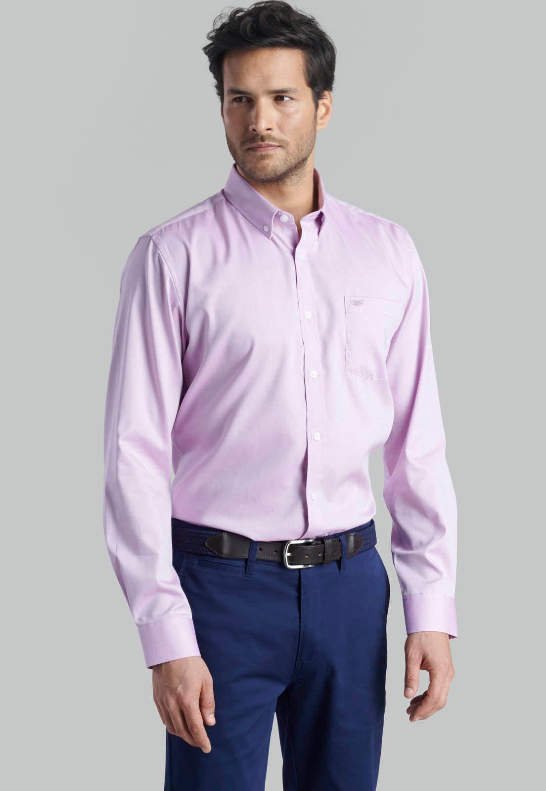 Camisa Oxford Smart Casual Fr Violet-4