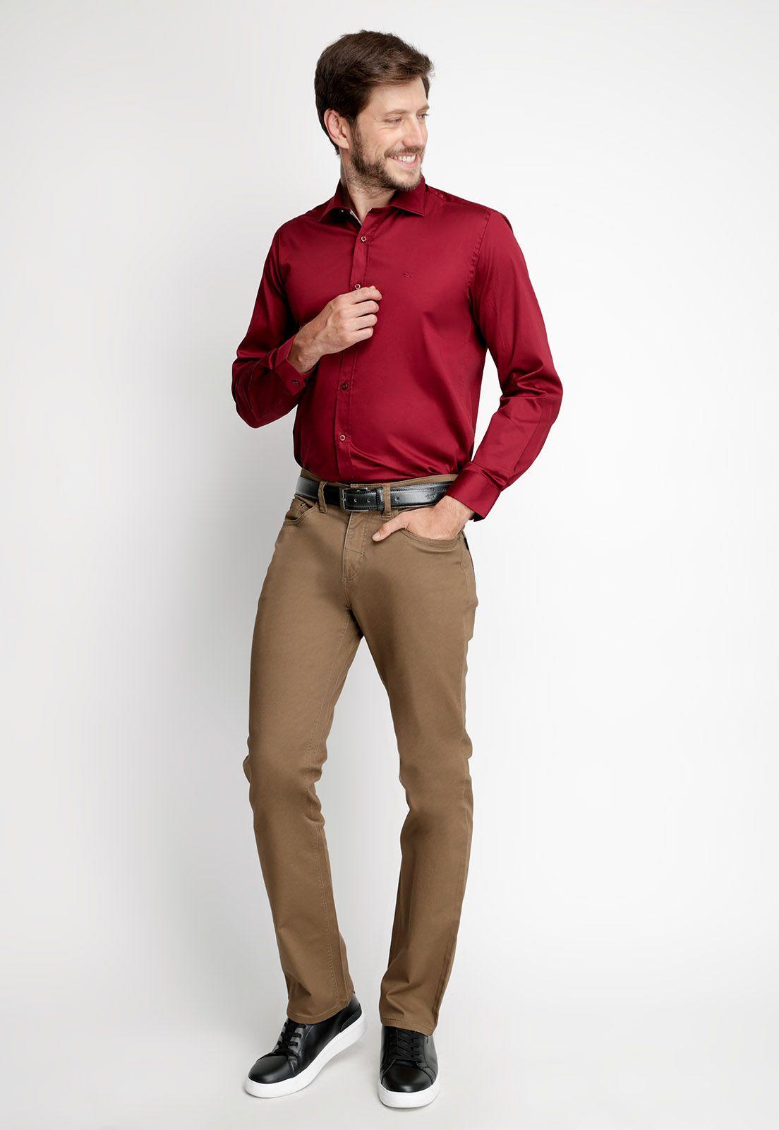Camisa Smart Casual Austin Cabernet-3