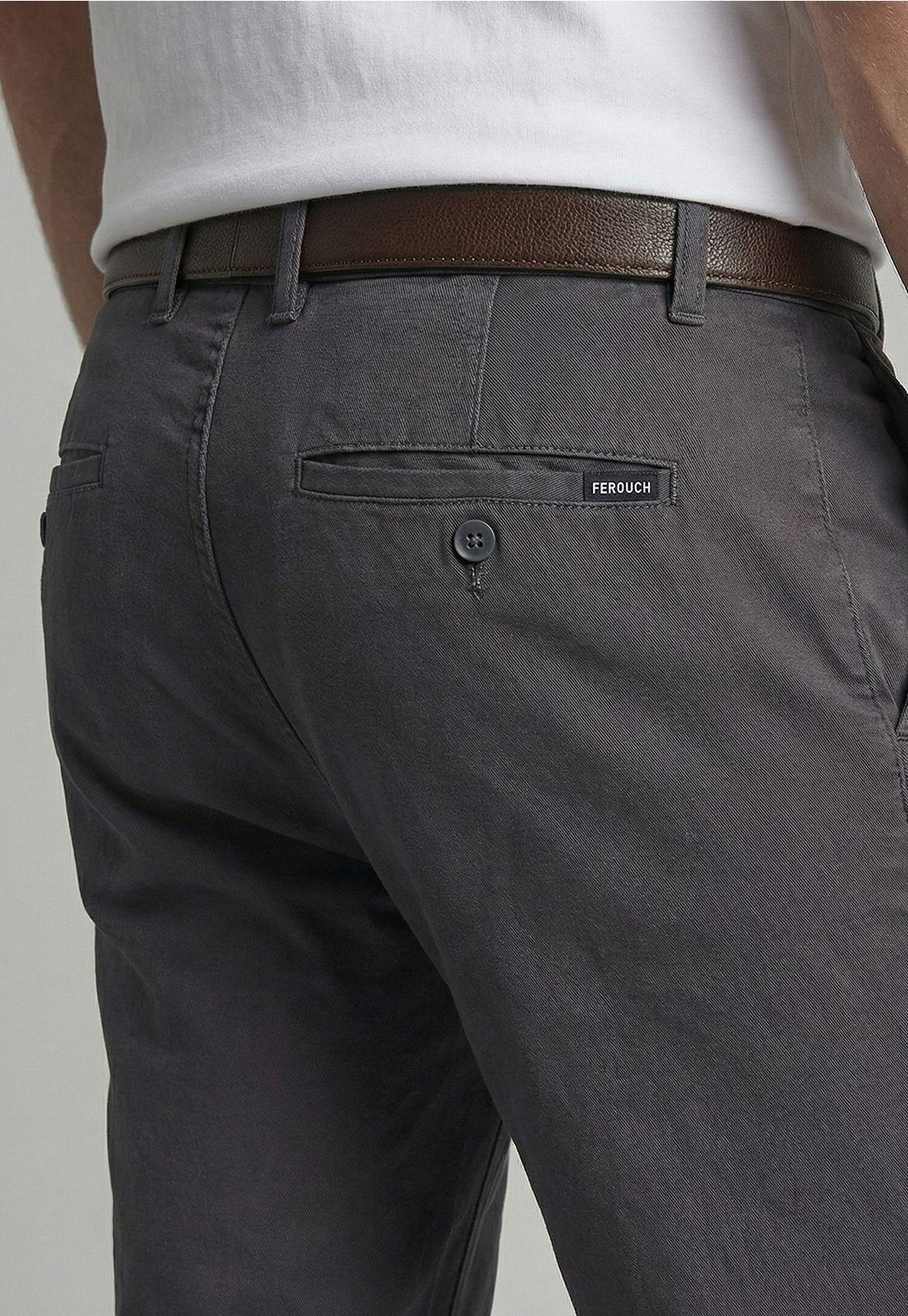 Pantalón Twill Without Pleats L/31 Dk Grey-2