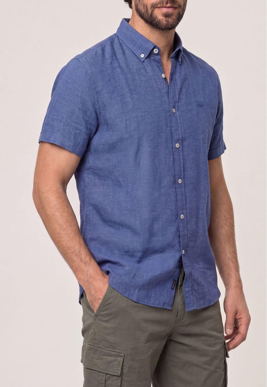Camisa Sport Lino Atlanta Navy-3