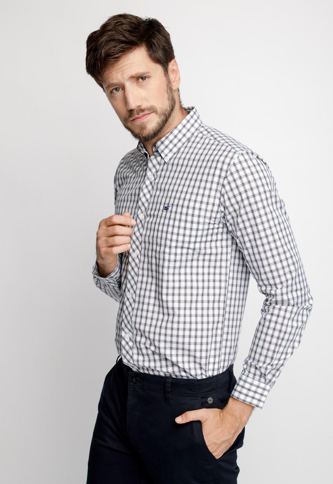 Camisa Checkered Ohio F Coffe-0