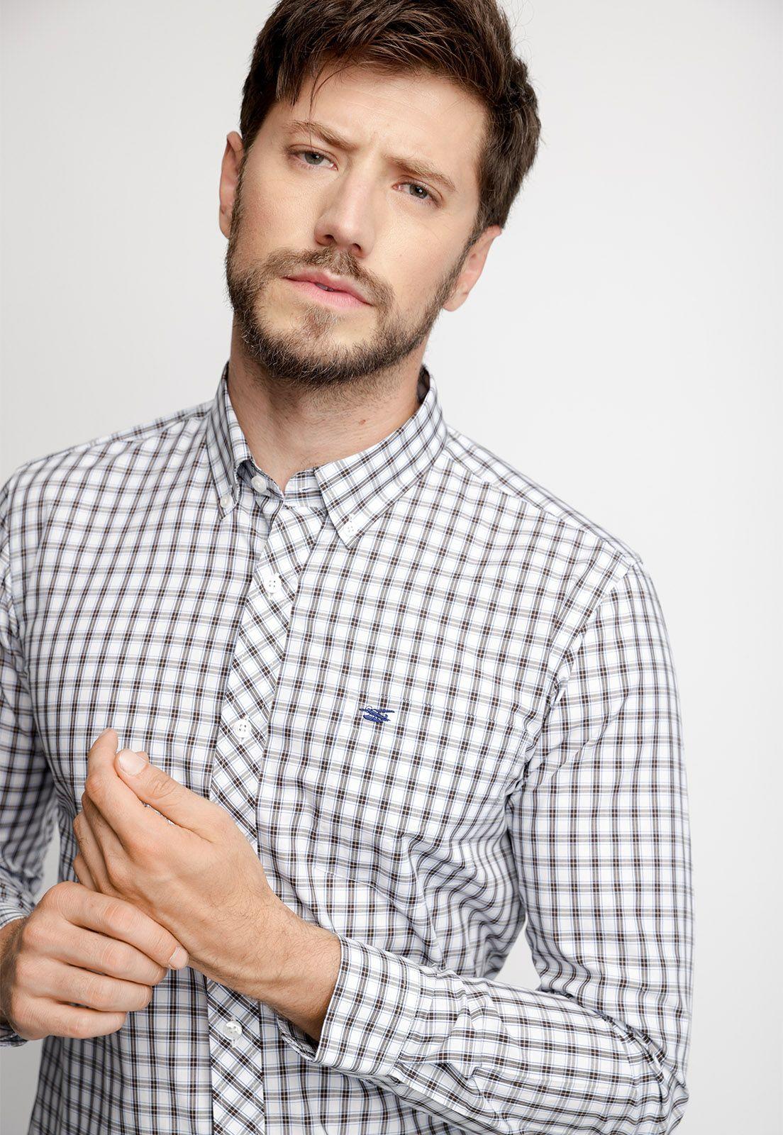 Camisa Checkered Ohio F Coffe-2