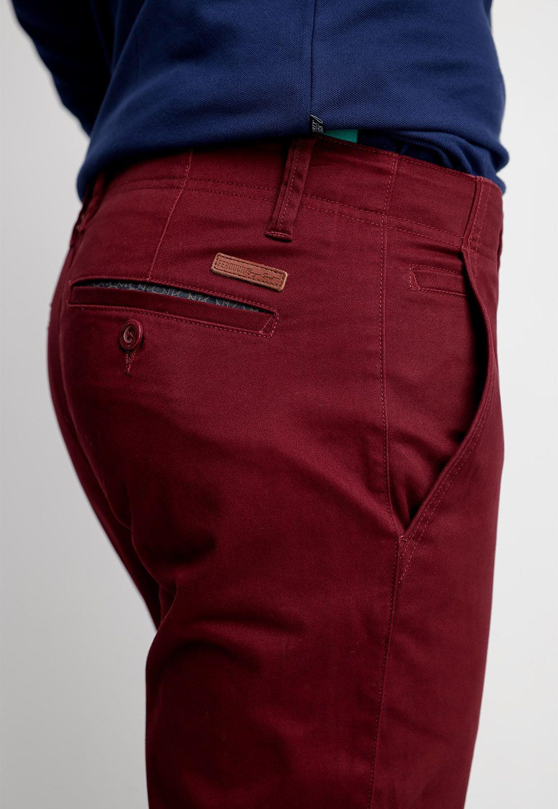 Pantalón Memphis F Dk Red-2