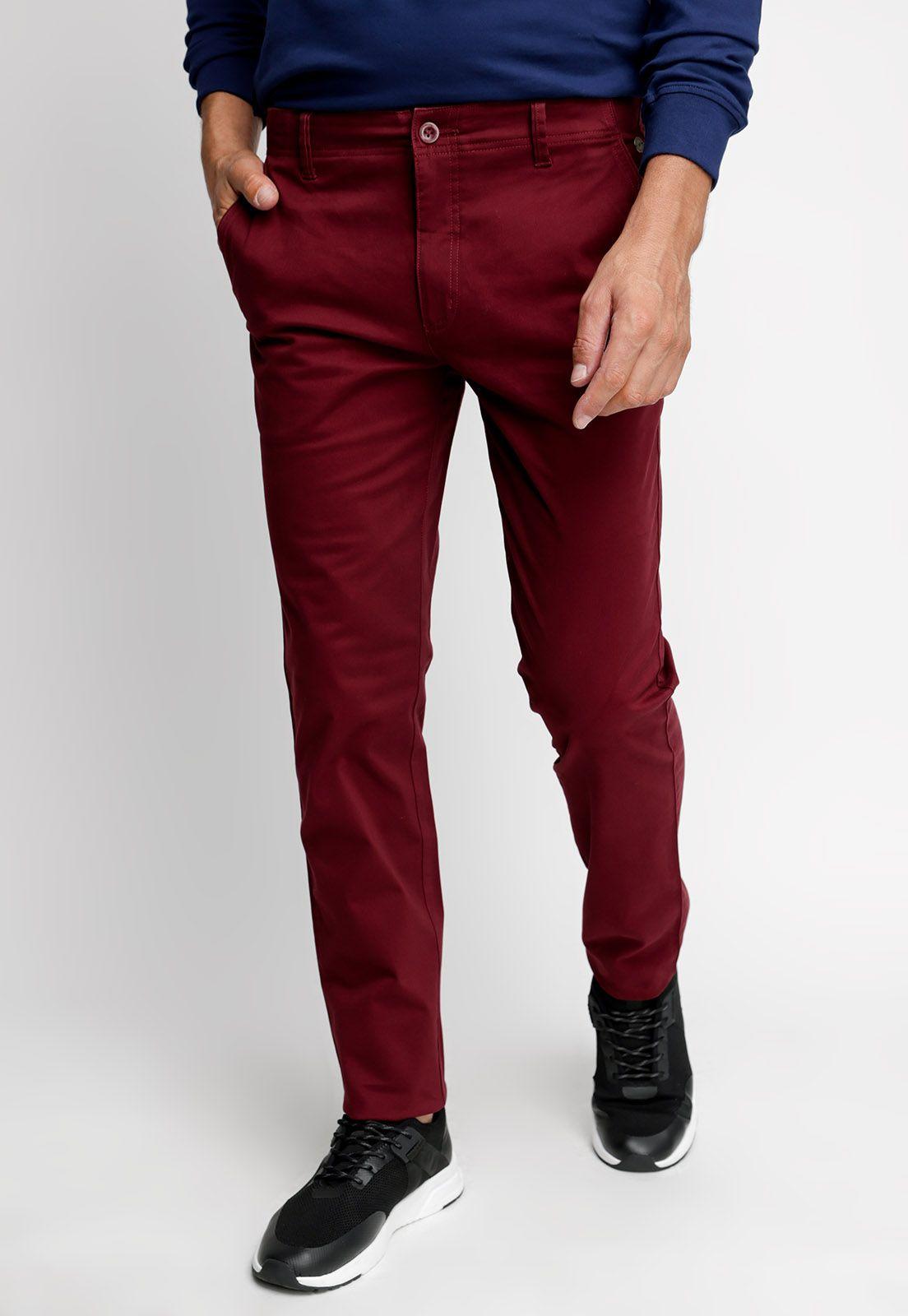 Pantalón Memphis F Dk Red-0