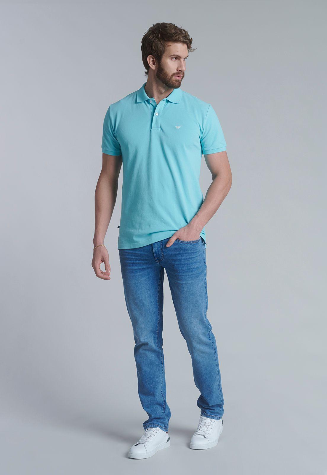 Polera Basica Pique Lt Turquoise-1