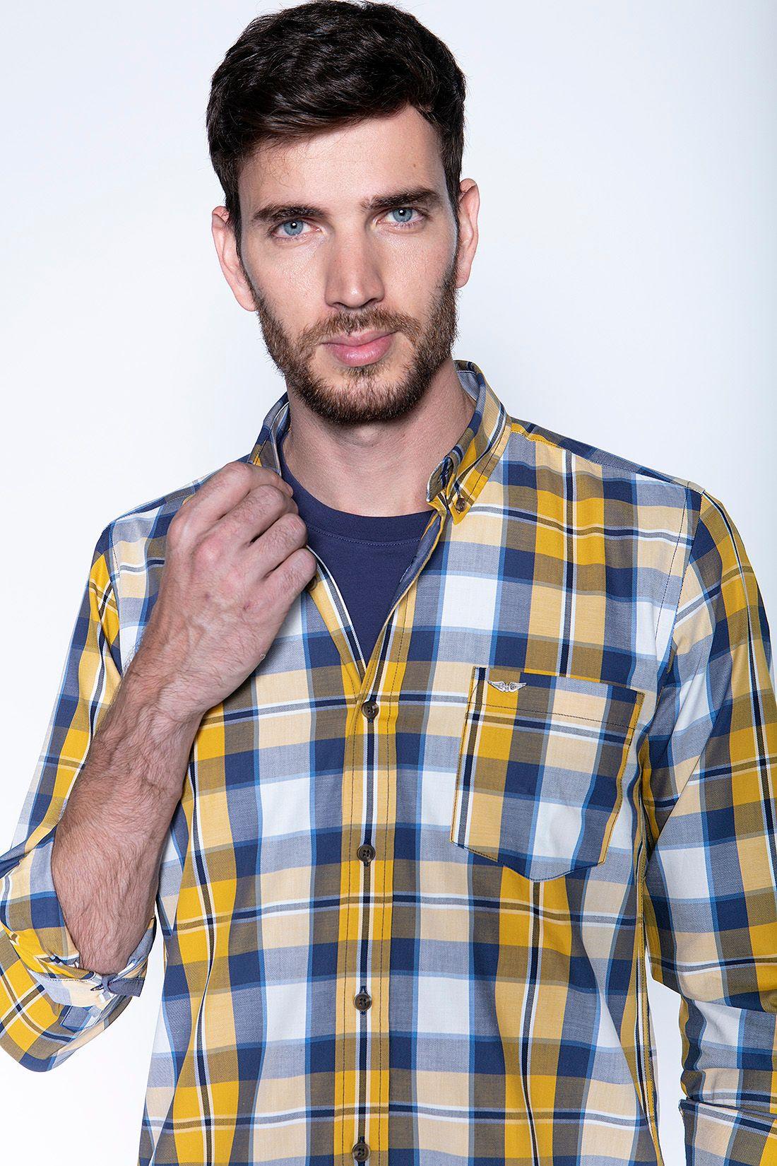Camisa Check Colorado Fj Mustard-2