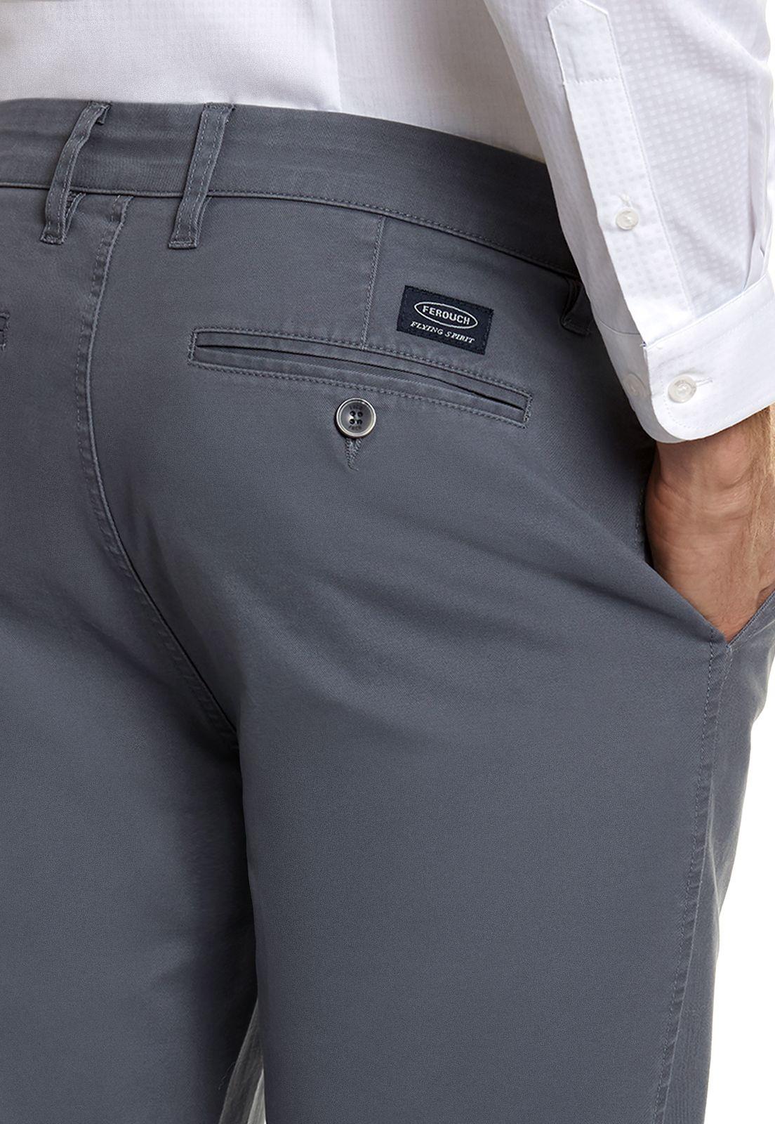 Pantalón Twill Sin Pliegues L/33 Metal-3