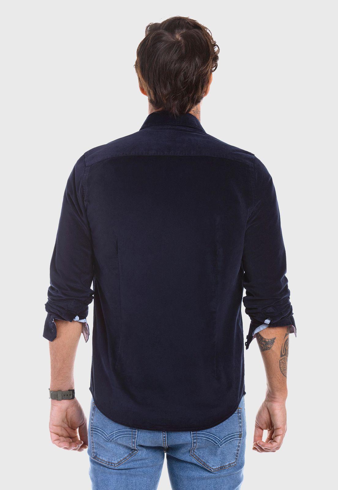 Camisa Corduroy F Navy-2