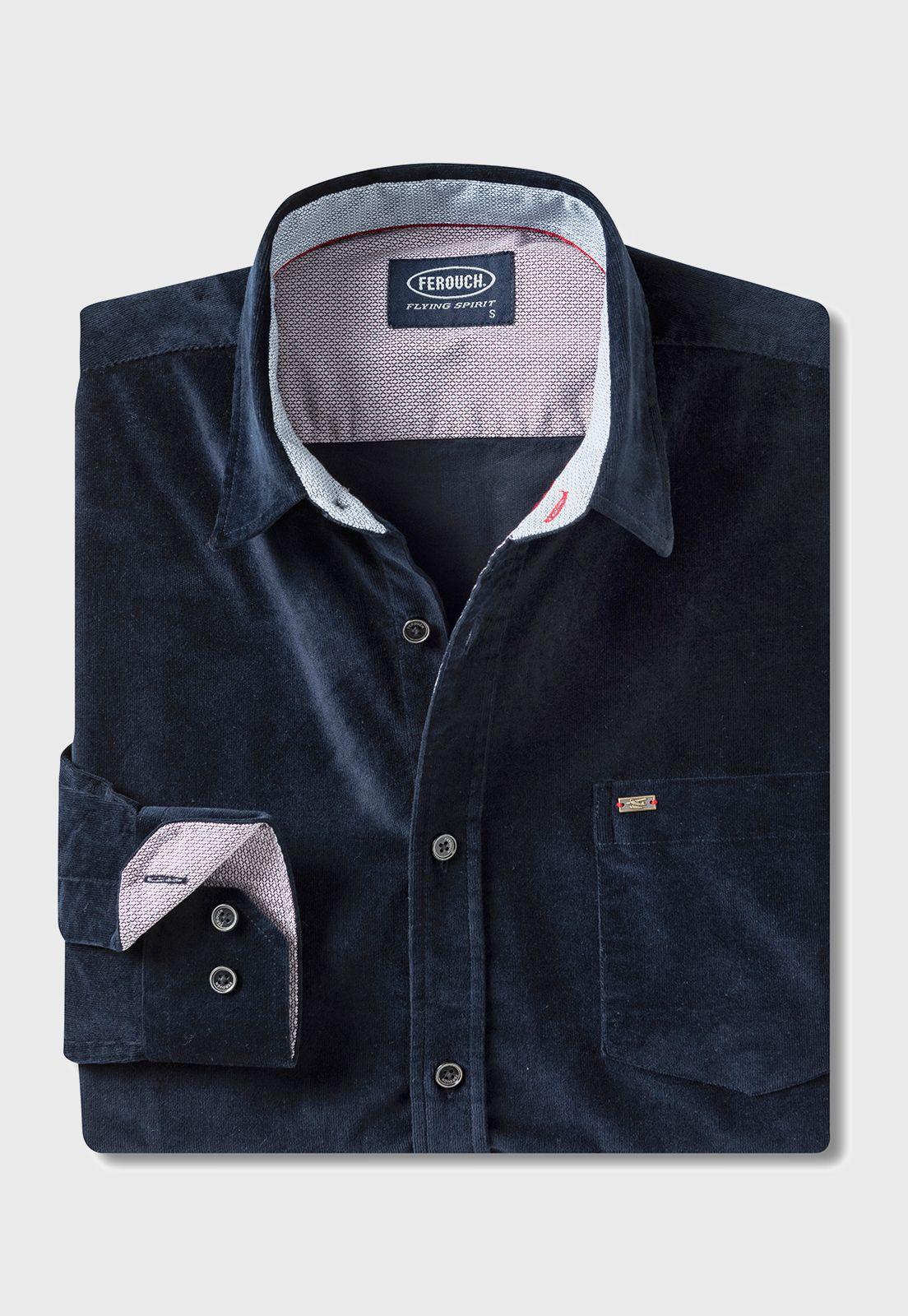 Camisa Corduroy F Navy-4
