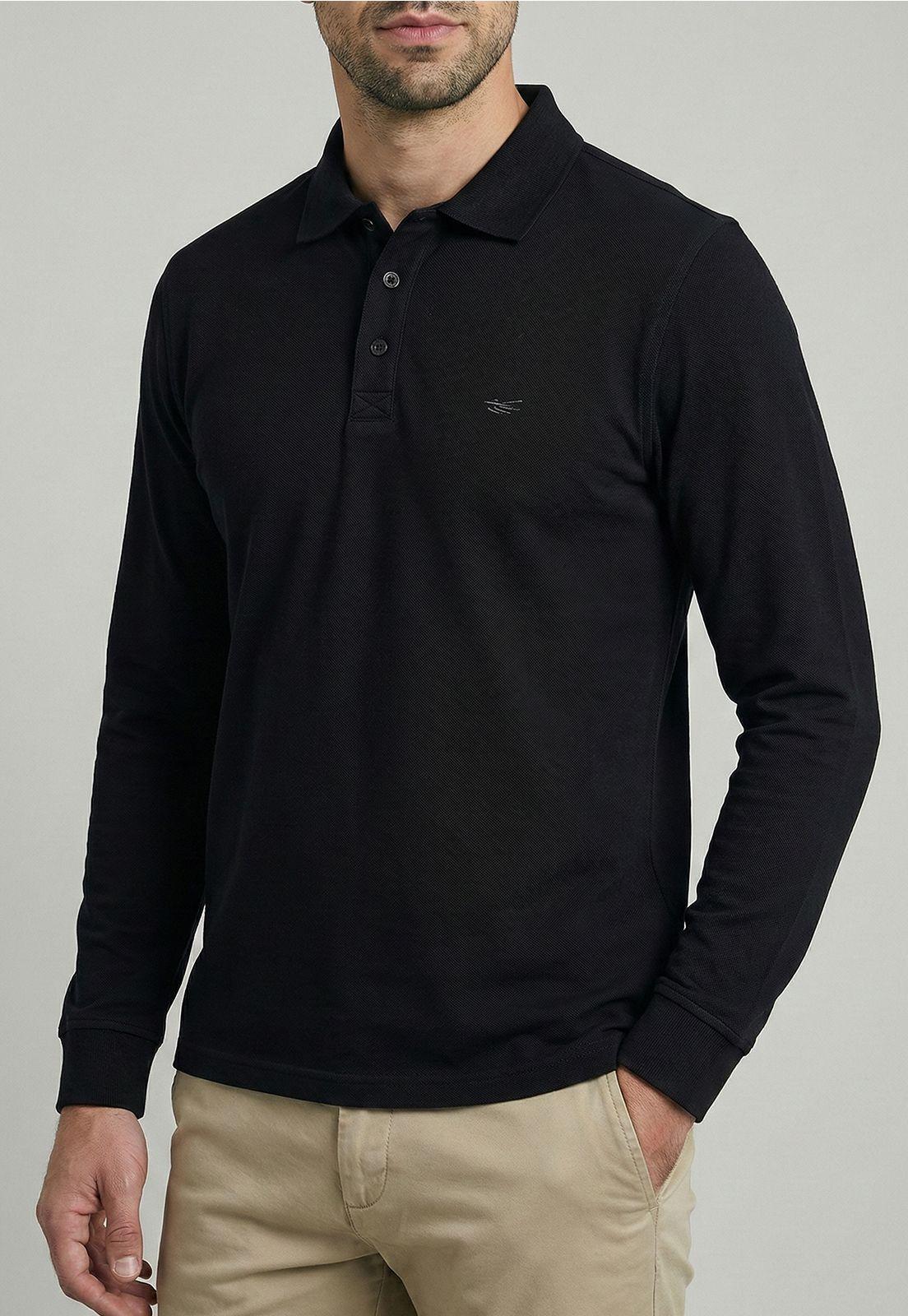 Poleras Basica Ml Pique Black-2