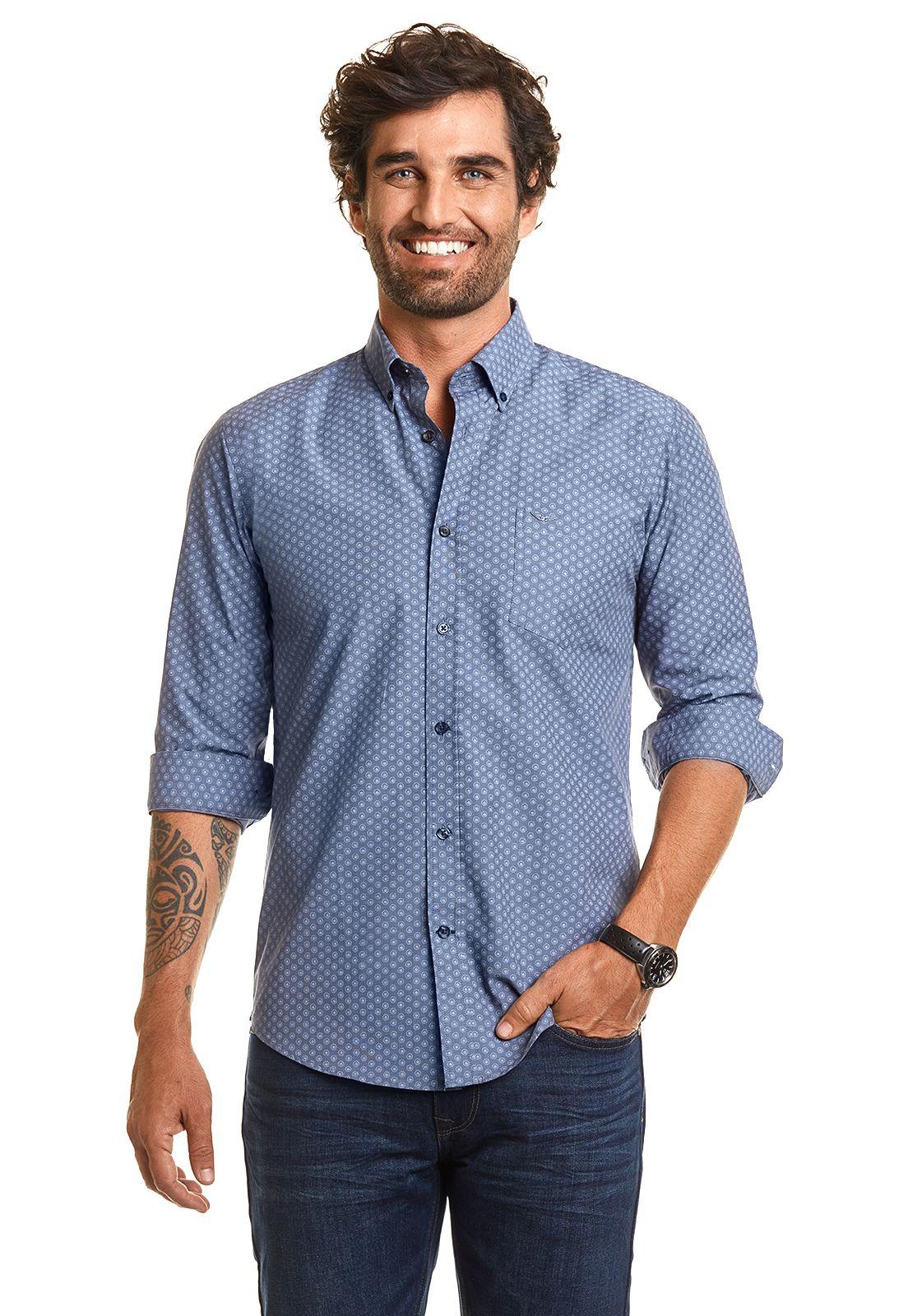 Camisa Estampada Anvik Stone-0