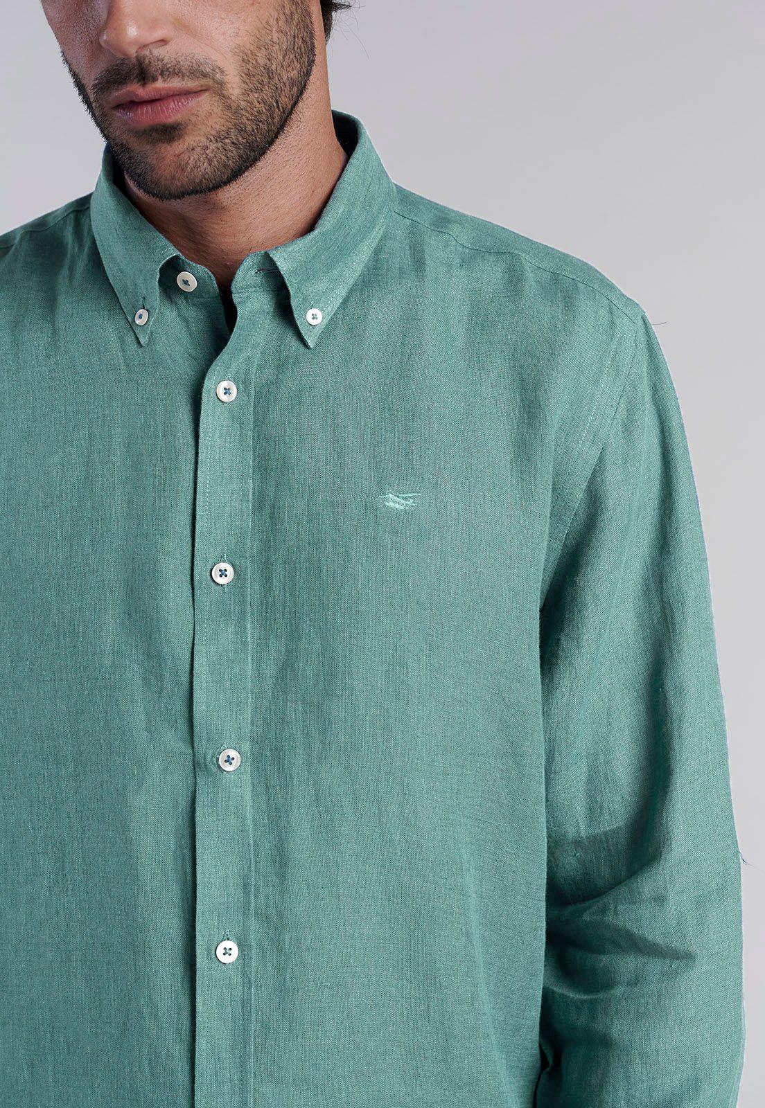 Camisa Lino Melange F River Melange-2