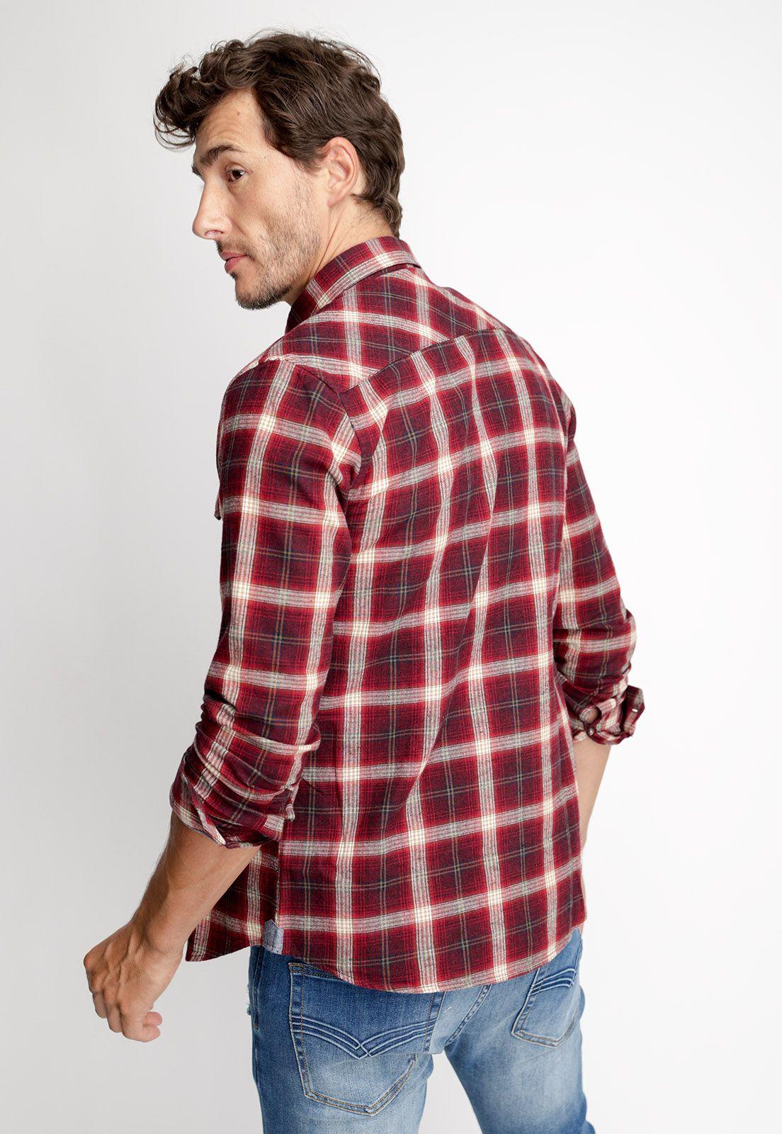 Camisa Checkered Colorado Fj Wine-1