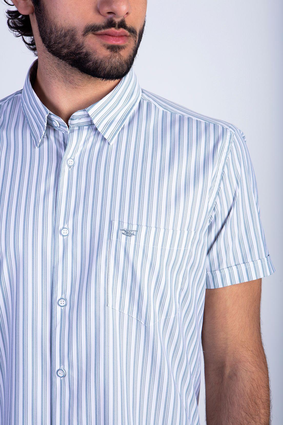 Camisa Listada Lancaster F Green-3