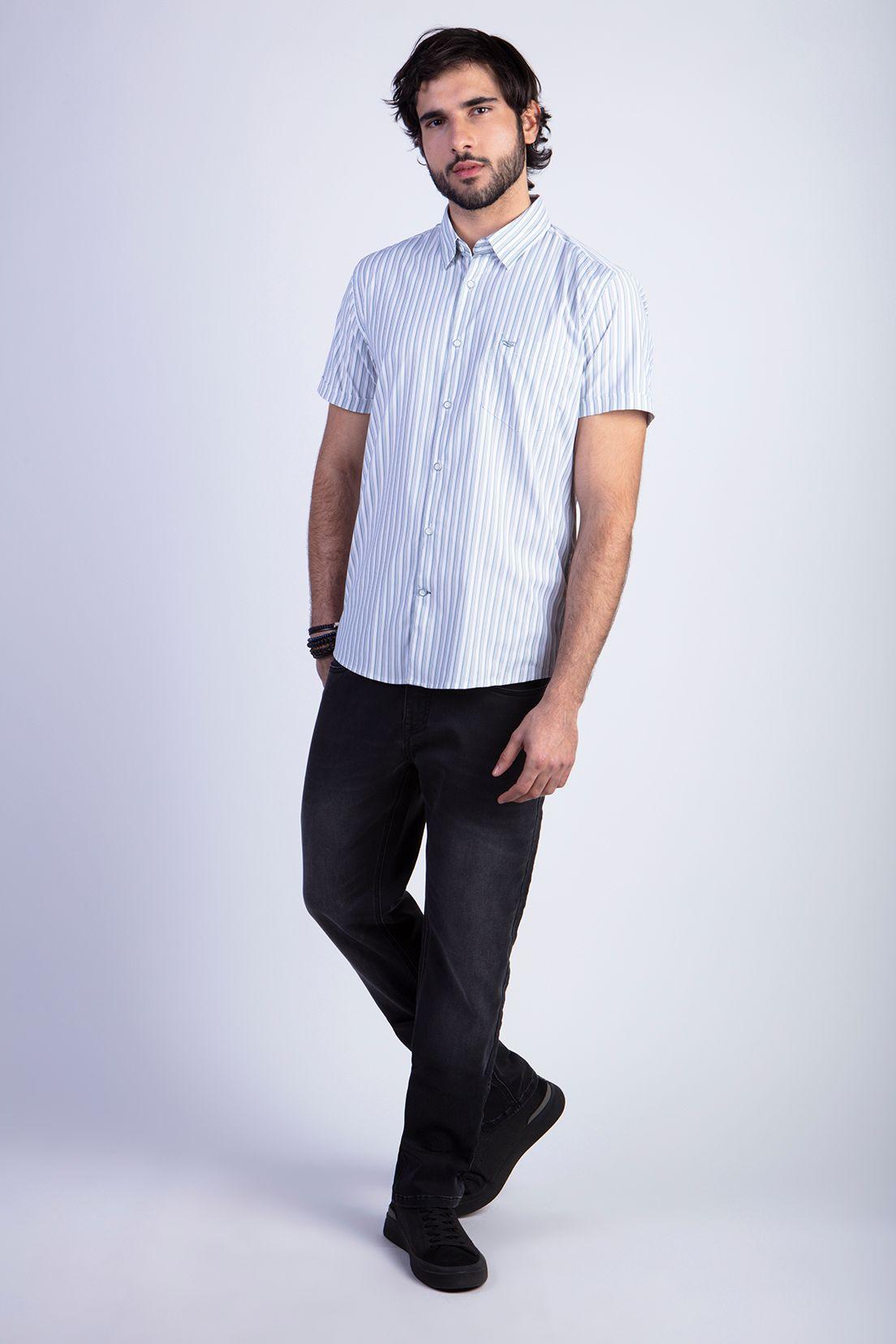 Camisa Listada Lancaster F Green-2