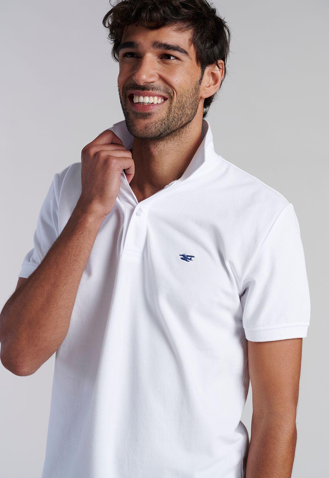Polera Basica Pique White-4