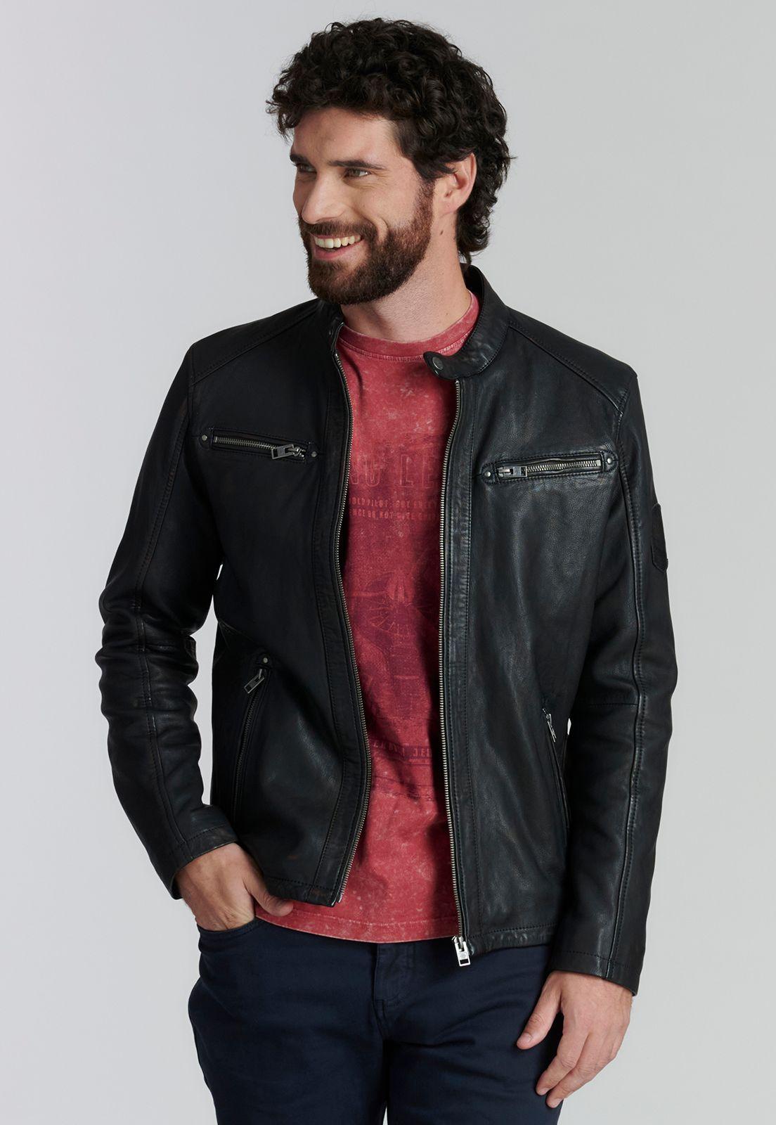 Chaqueta Cuero Dakota Fjs Brown-0
