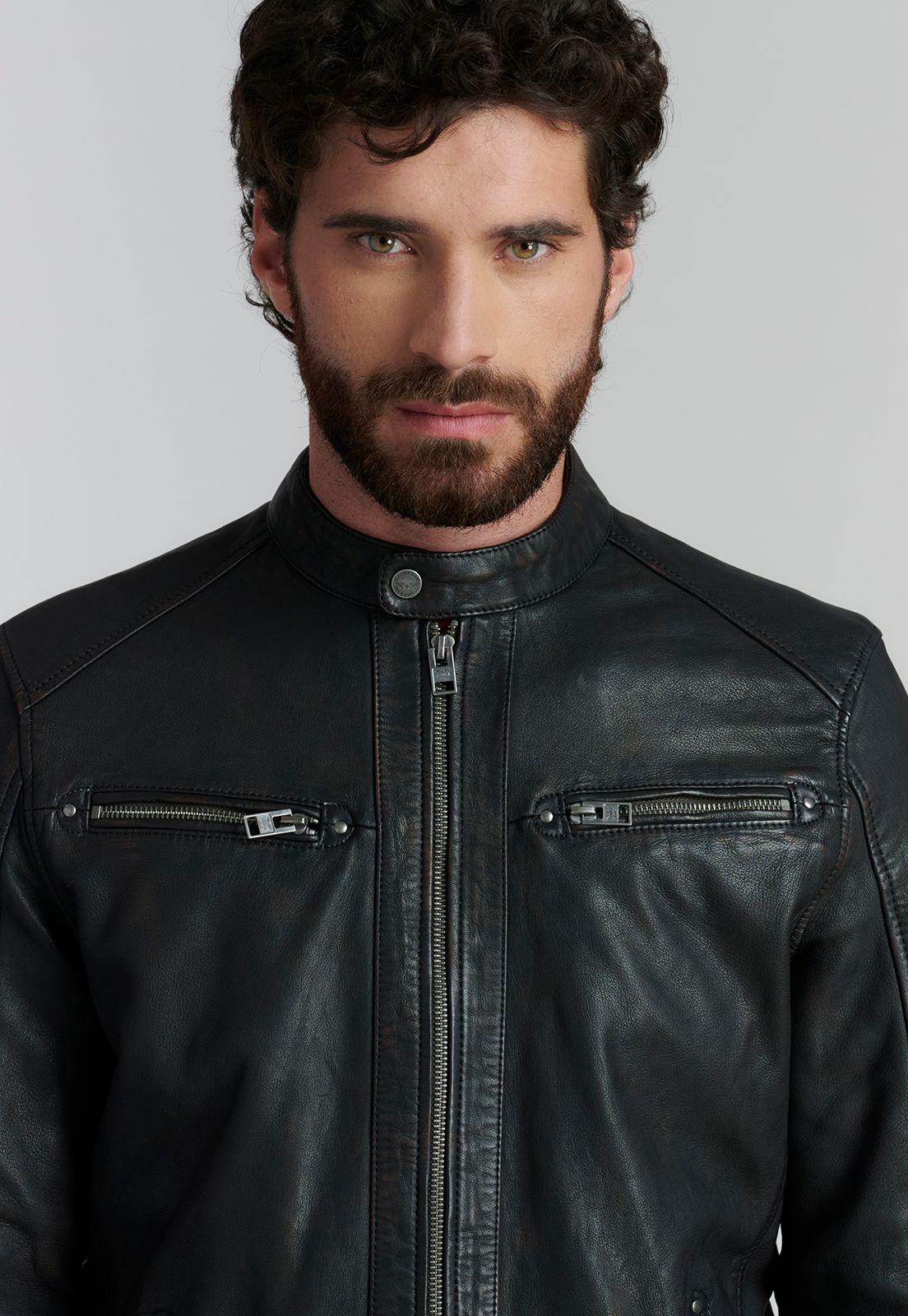 Chaqueta Cuero Dakota Fjs Brown-2