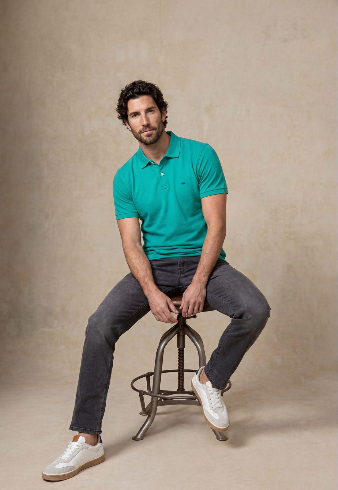 Polo Piqué Green-4