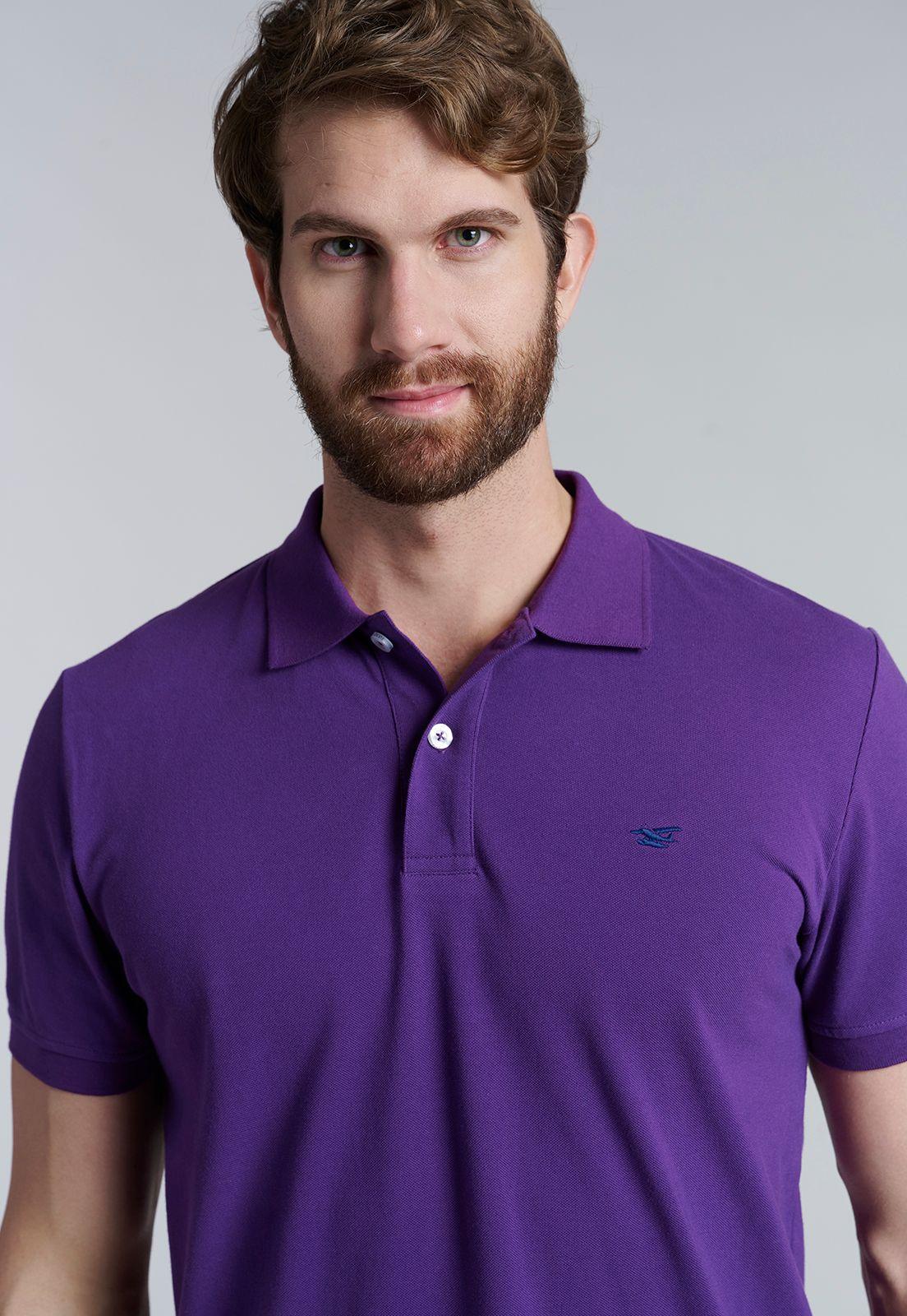 Polera Basica Pique Dk Violet-2