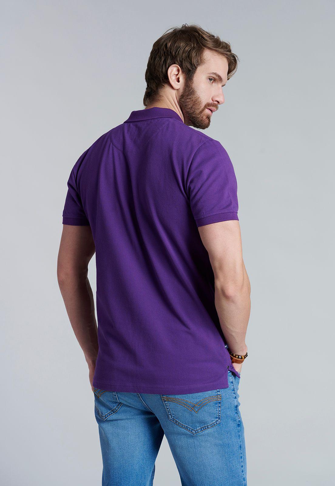 Polera Basica Pique Dk Violet-3