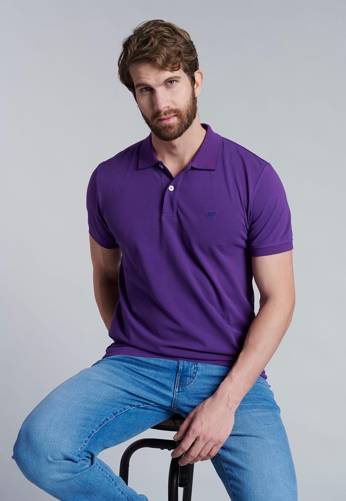 Polera Basica Pique Dk Violet-4