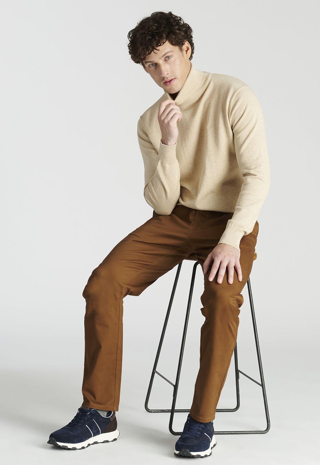 Pantalón Bagneaux Slim Heritage Dk Camel-4