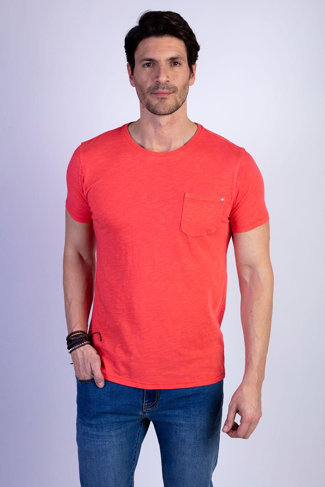 Polera Básica Bolsillo Slub Boston-0