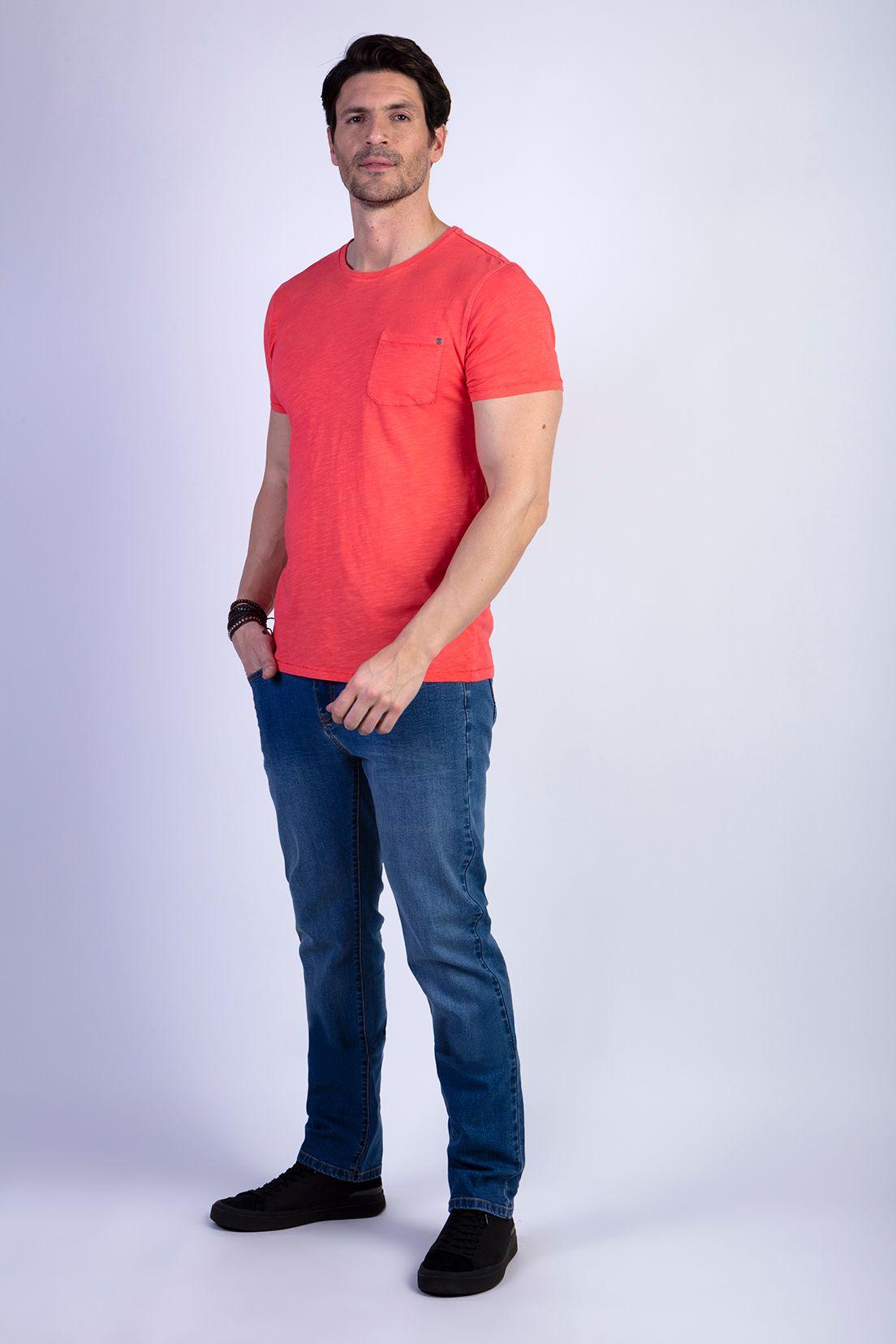 Polera Básica Bolsillo Slub Boston-2