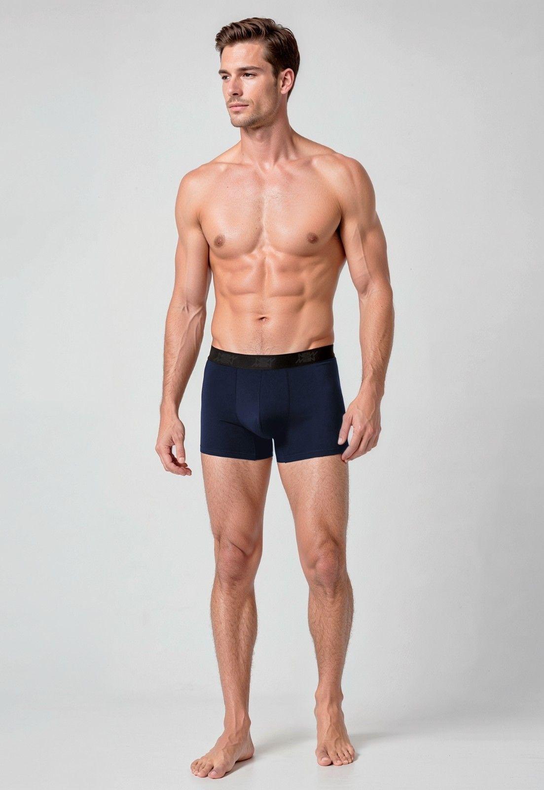 Boxer Tri Pack Newman Casual Navy-1