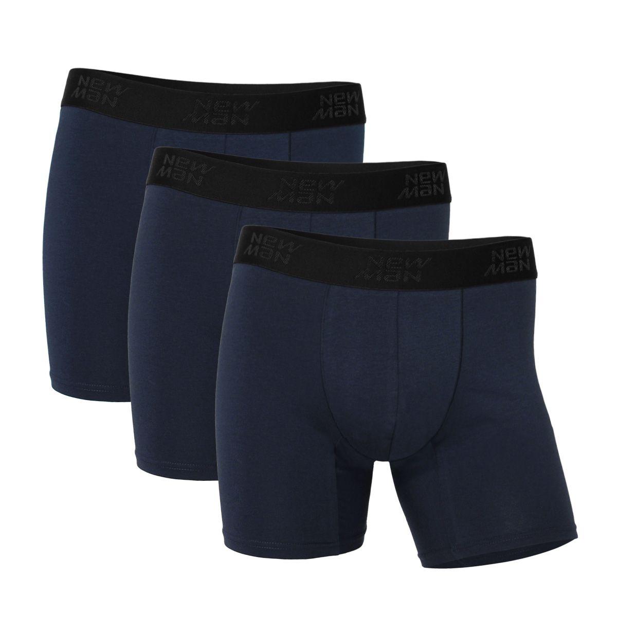 Boxer Tri Pack Newman Casual Navy-2
