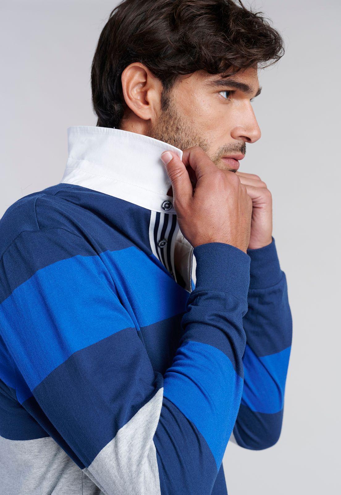 Polera Rugby Rayas Newark Navy-4
