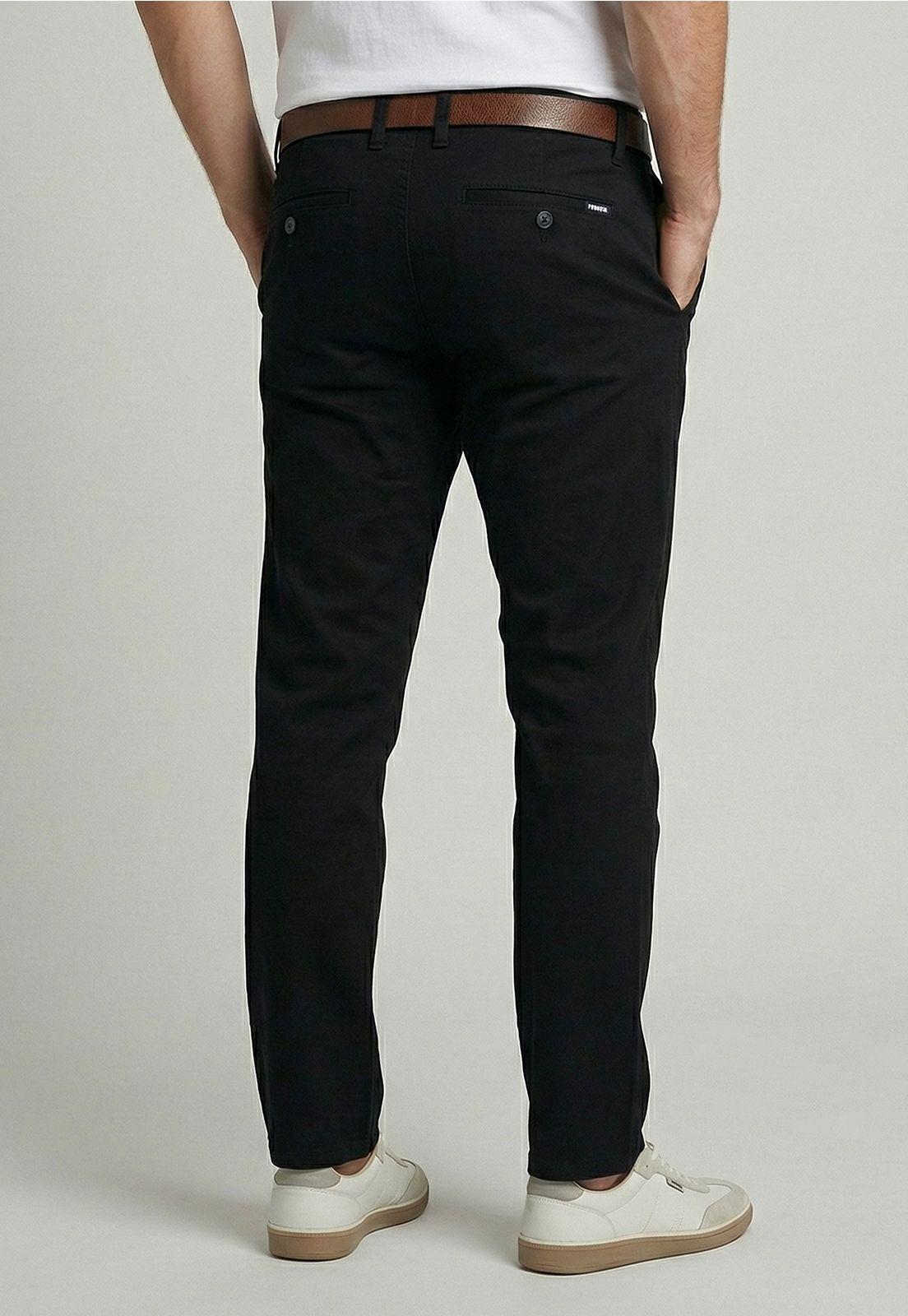 Pantalón Twill Without Pleats L/31 Black-3