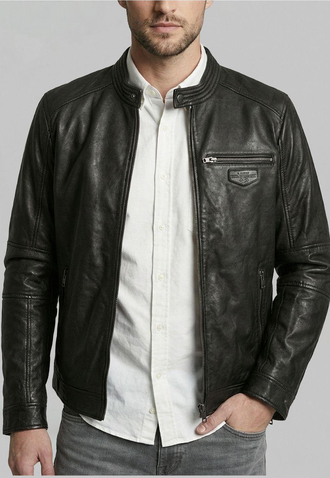 Chaqueta de Cuero Black Memphis-2